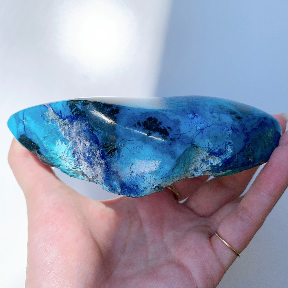 クリソコラ 半面研磨 | 原石 | Crystals by Purely