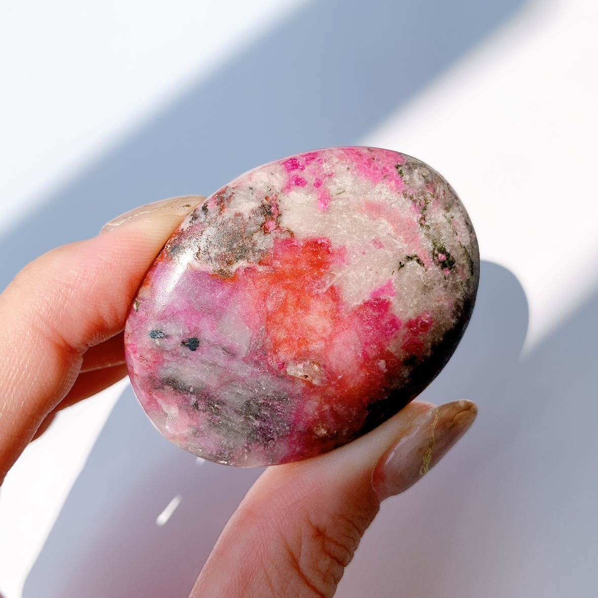 コバルトカルサイト にぎり石