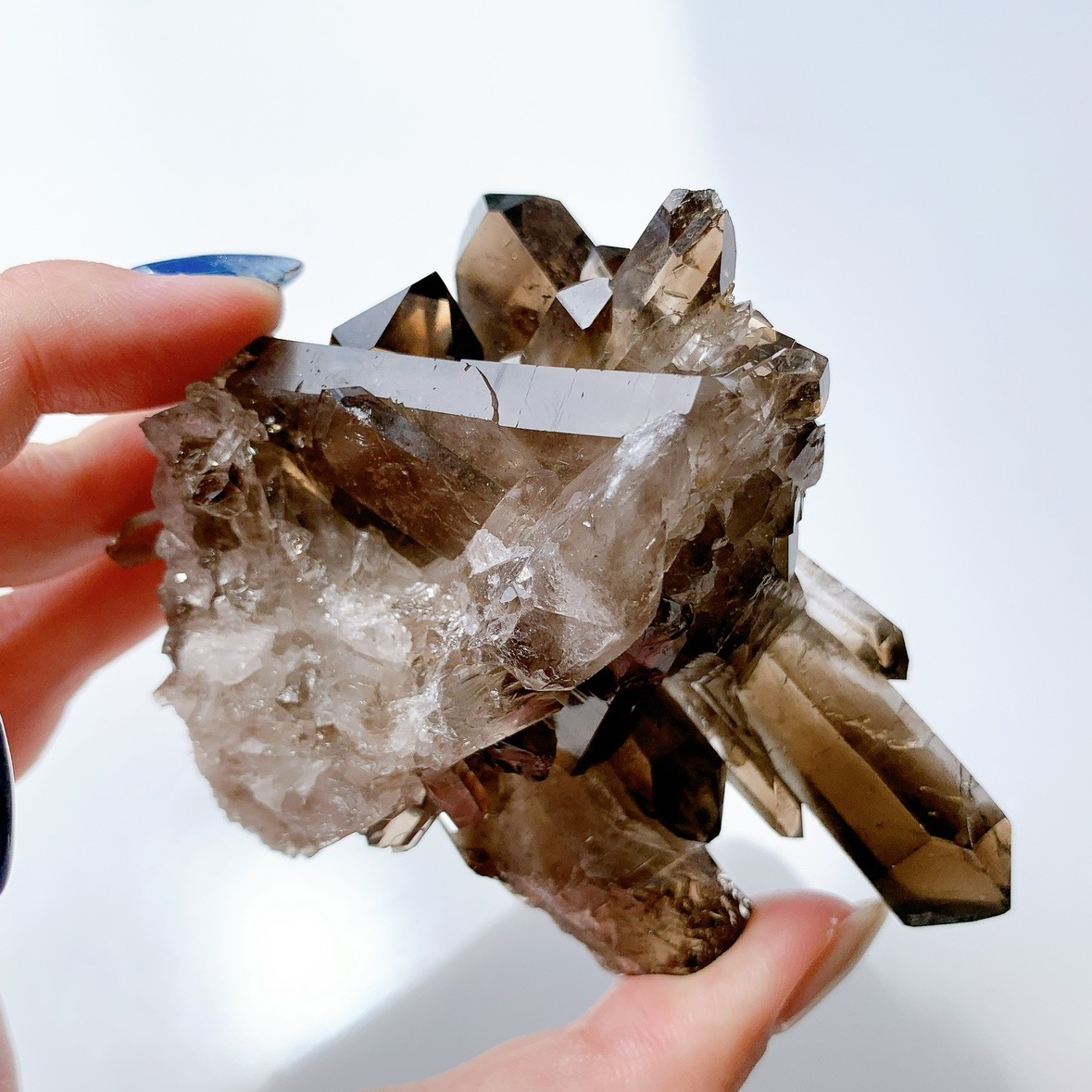 スモーキークォーツ　クラスター スモーキークォーツ クラスター 天然石 水晶 原石 煙水晶 置き物