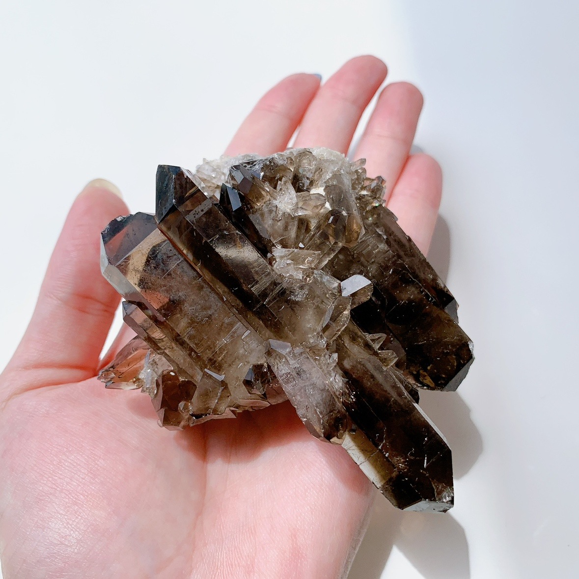 スモーキークォーツ　クラスター スモーキークォーツ クラスター 天然石 水晶 原石 煙水晶 置き物