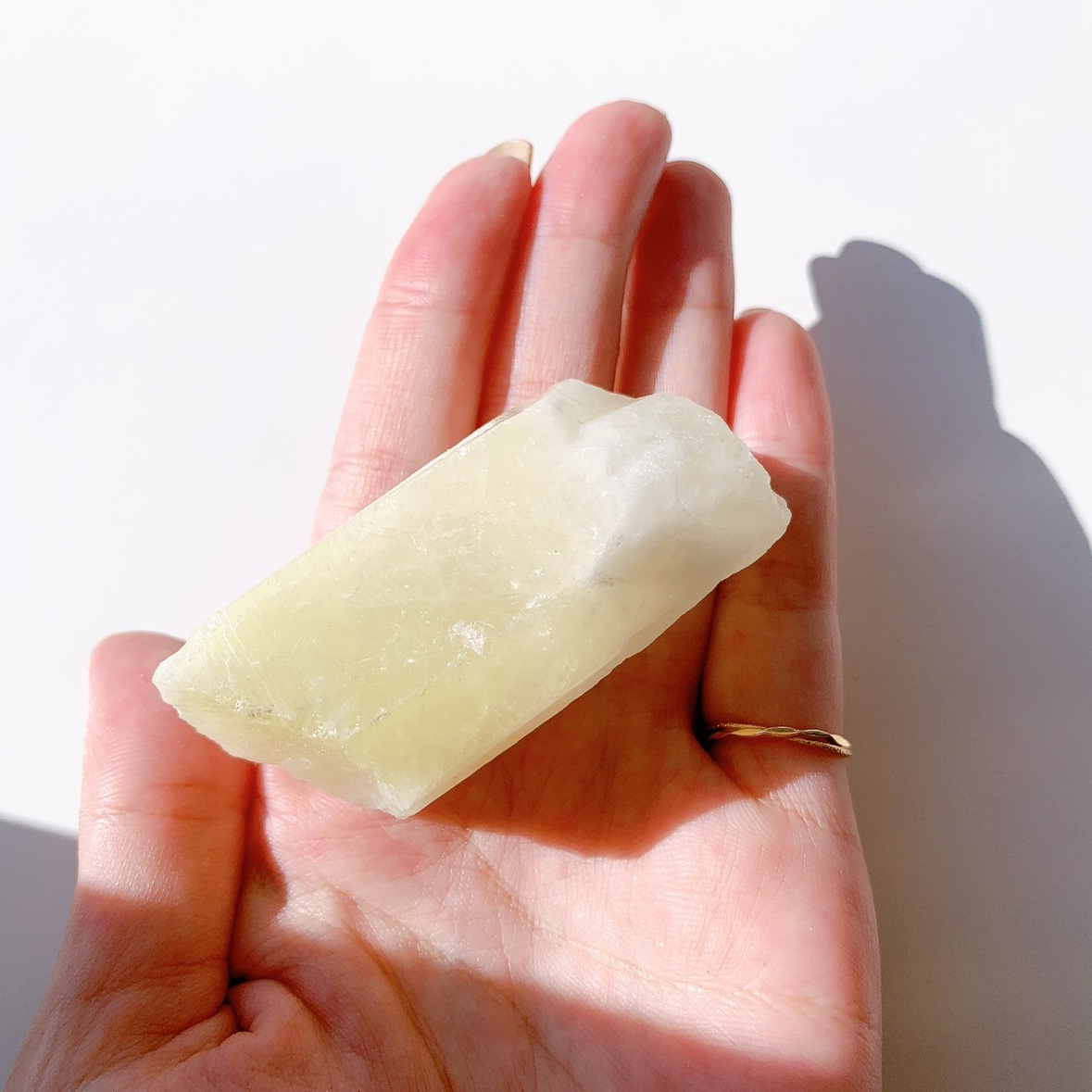 レモンクォーツ(サルファ入り水晶)原石