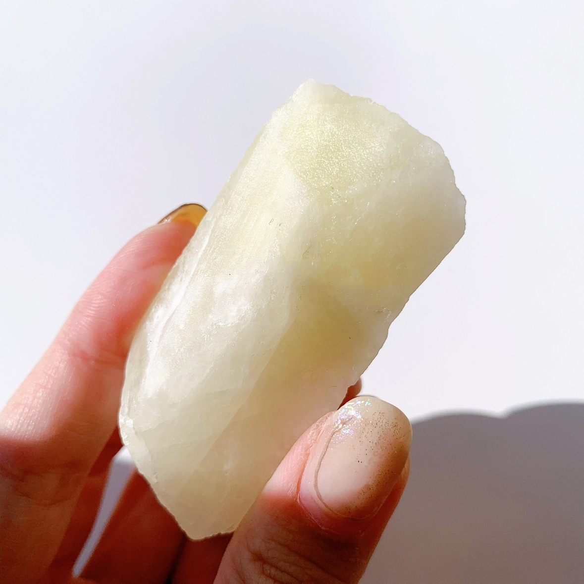 レモンクォーツ(サルファ入り水晶)原石