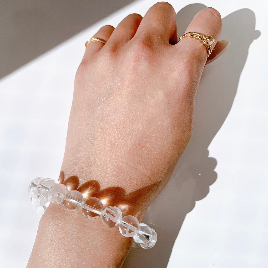 水晶玄武彫り物入り ブレスレット | ブレスレット | Crystals by Purely