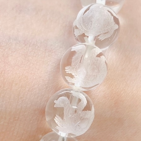 水晶玄武彫り物入り ブレスレット | ブレスレット | Crystals by Purely