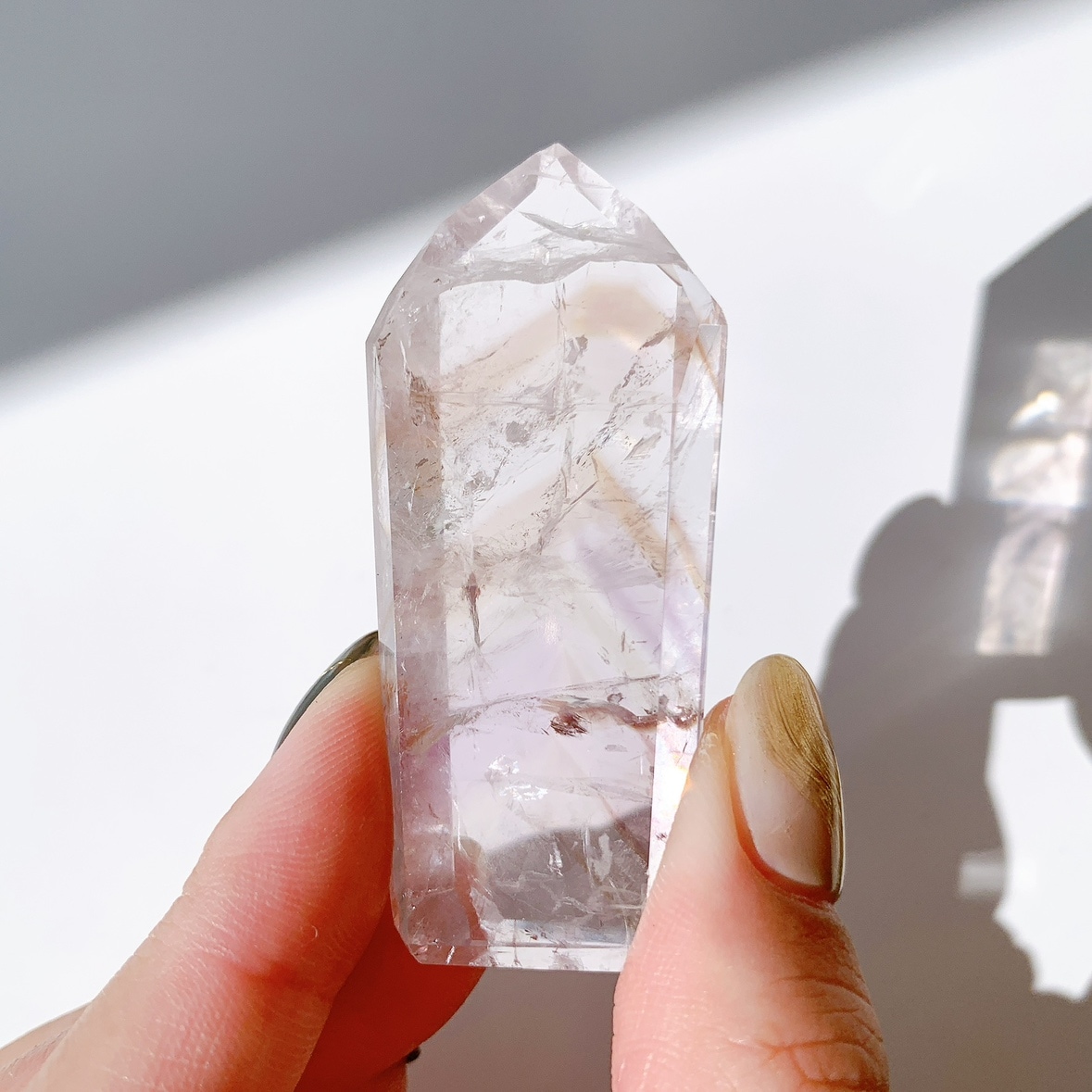 パウエライトファントムアメジスト ポイント | ポイント | Crystals by