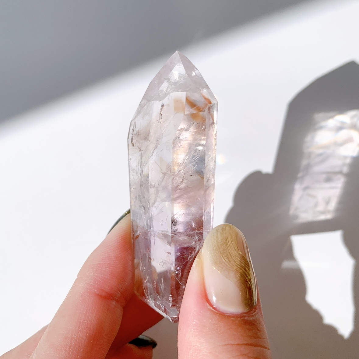 パウエライトファントムアメジスト ポイント | ポイント | Crystals by