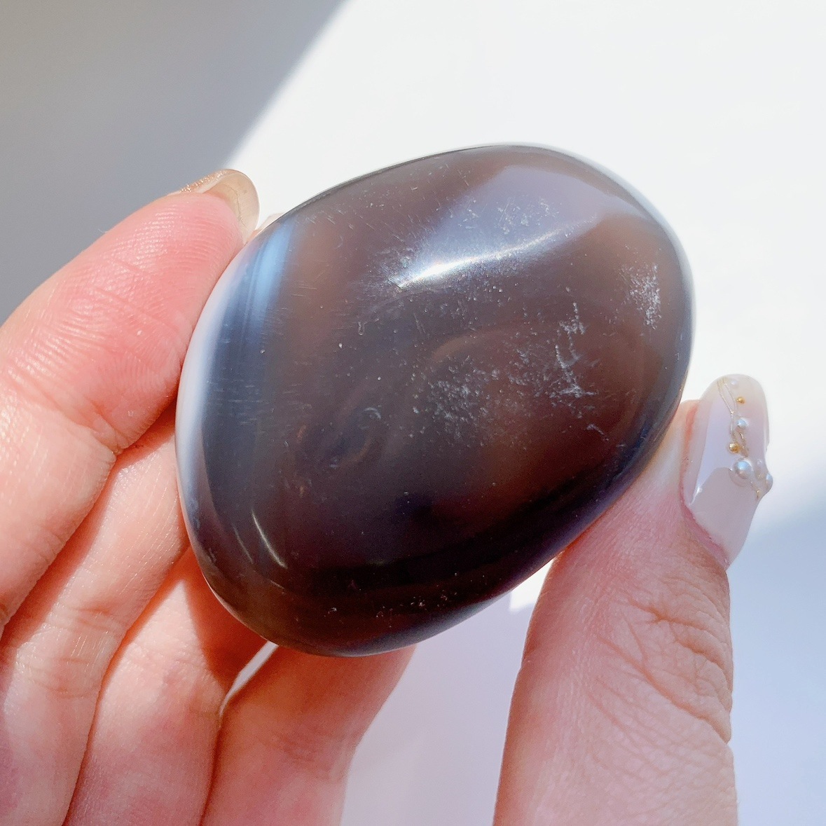 オルカアゲート にぎり石