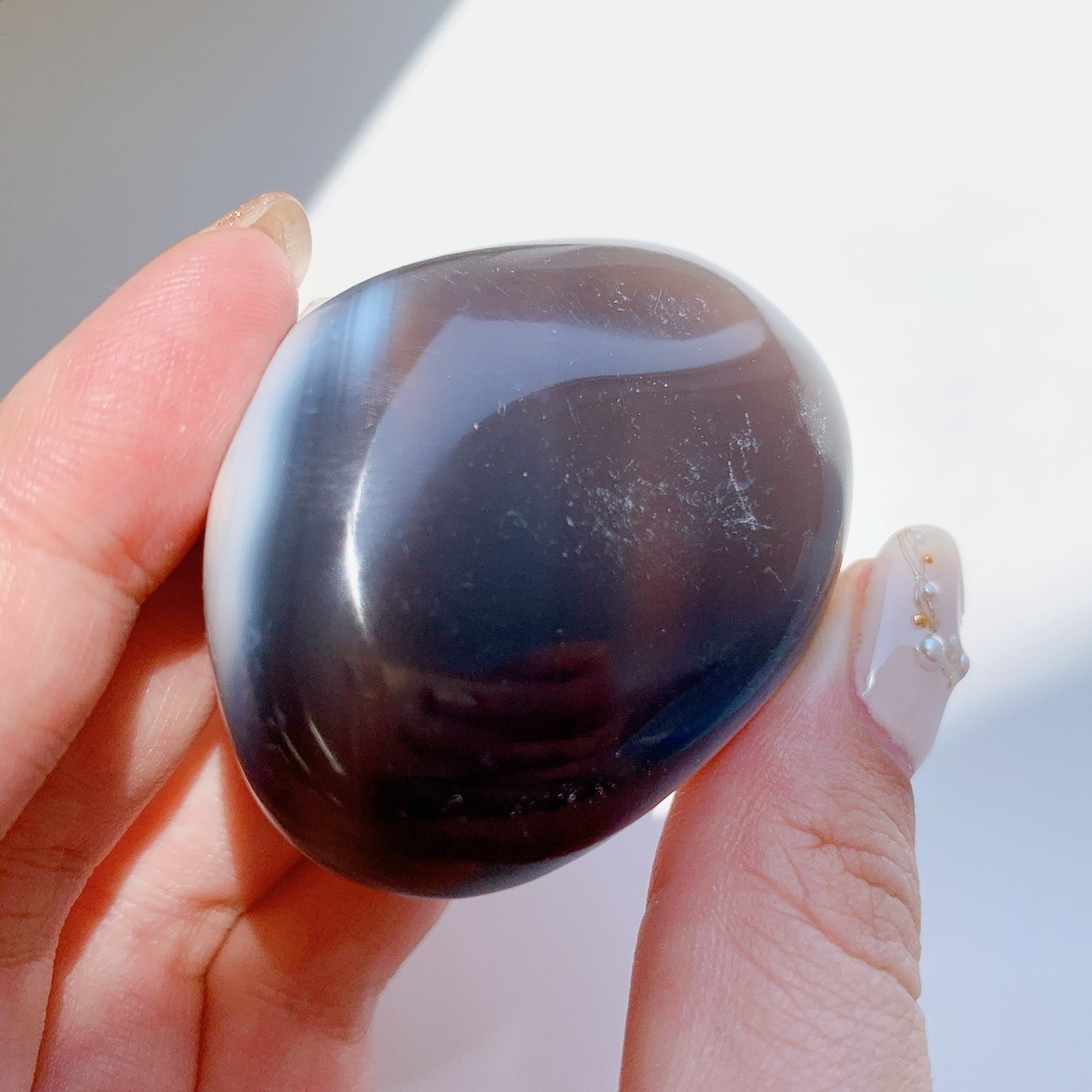 オルカアゲート にぎり石