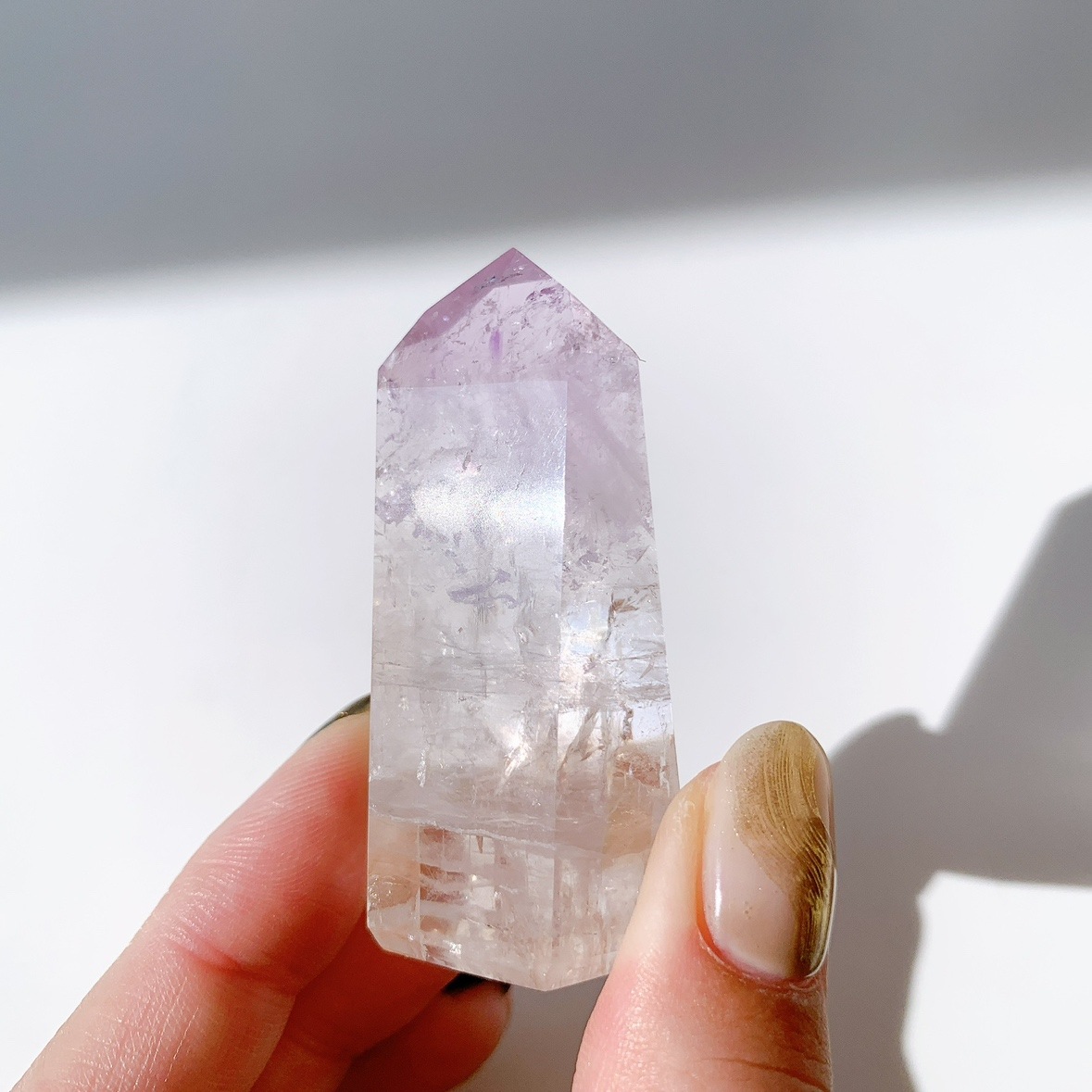 パウエライトファントムアメジスト ポイント | ポイント | Crystals by