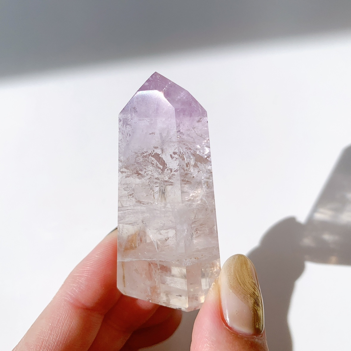 パウエライトファントムアメジスト ポイント | ポイント | Crystals by