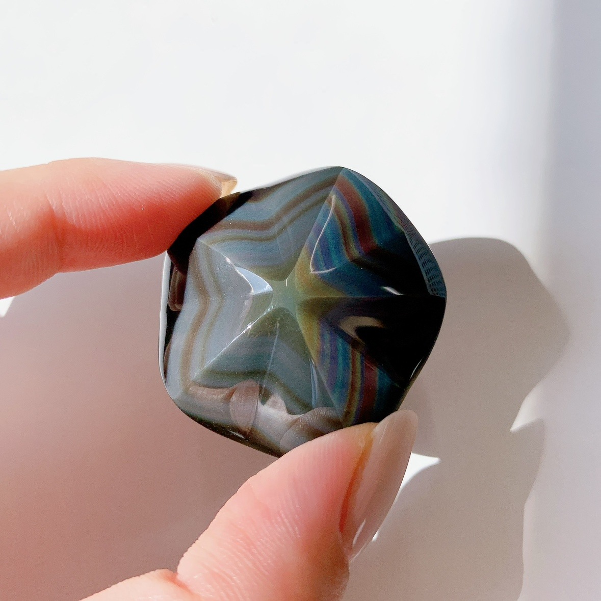 レインボーオブシディアン 五芒星 | 星型 | Crystals by Purely