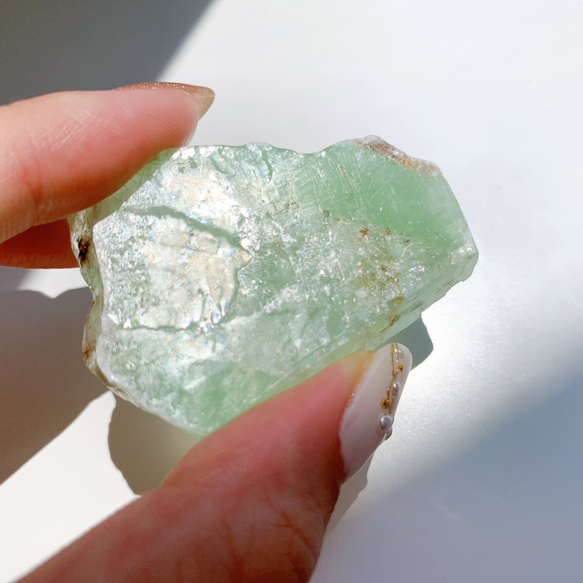 グリーンカルサイト原石ブロック | 原石 | Crystals by Purely