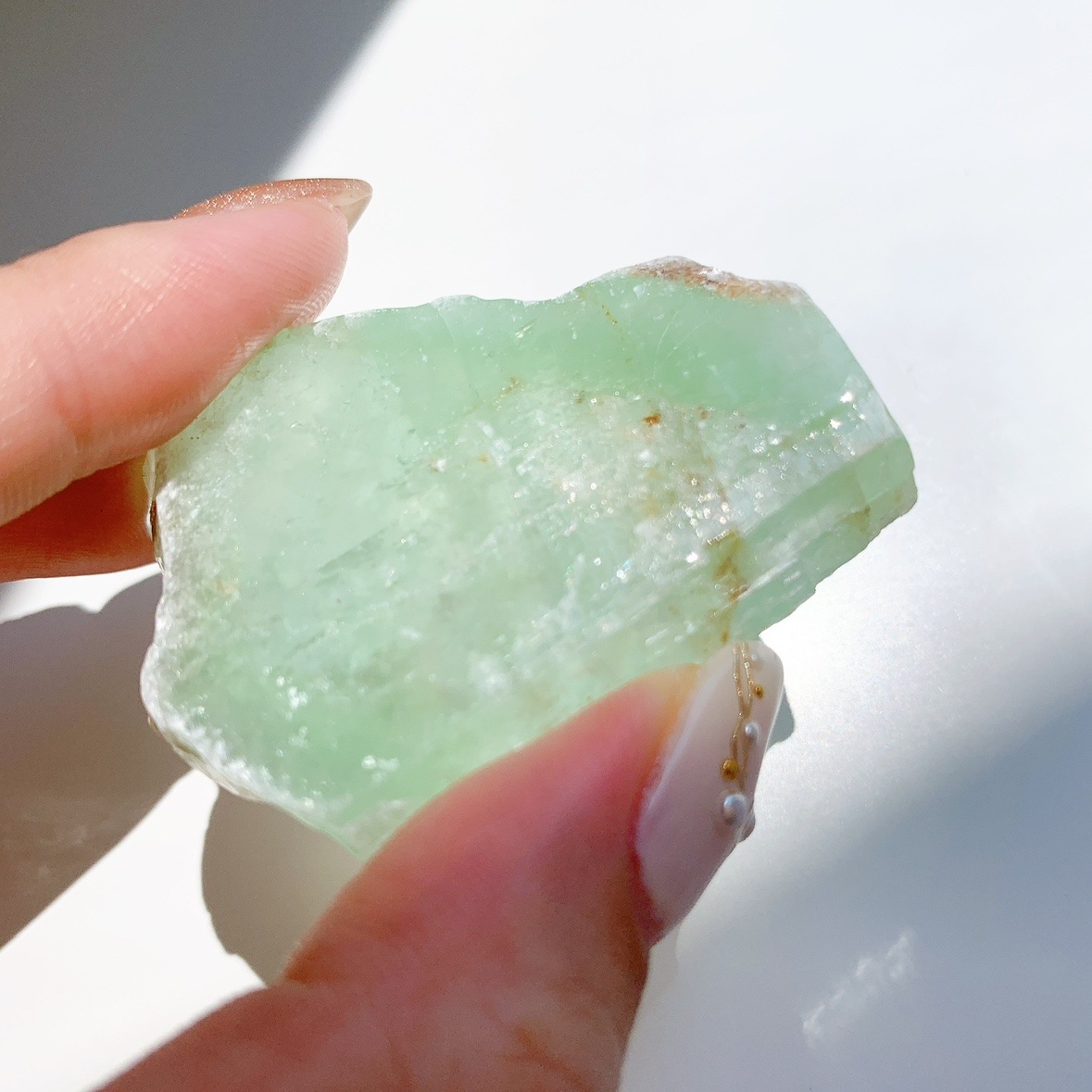 グリーンカルサイト原石ブロック | 原石 | Crystals by Purely