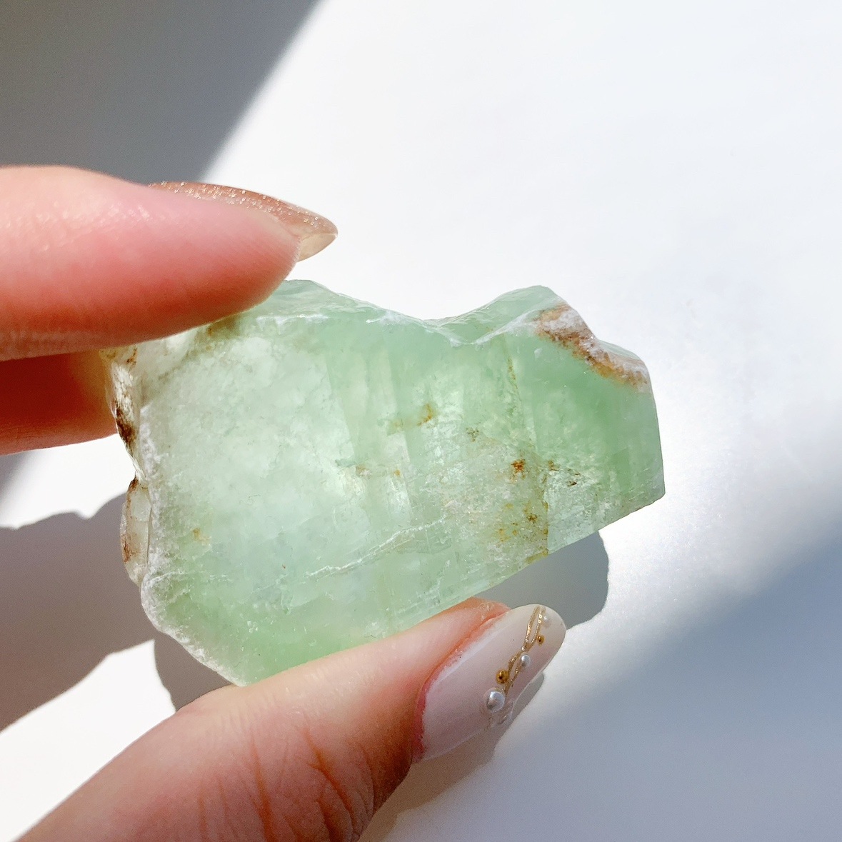 グリーンカルサイト原石ブロック | 原石 | Crystals by Purely