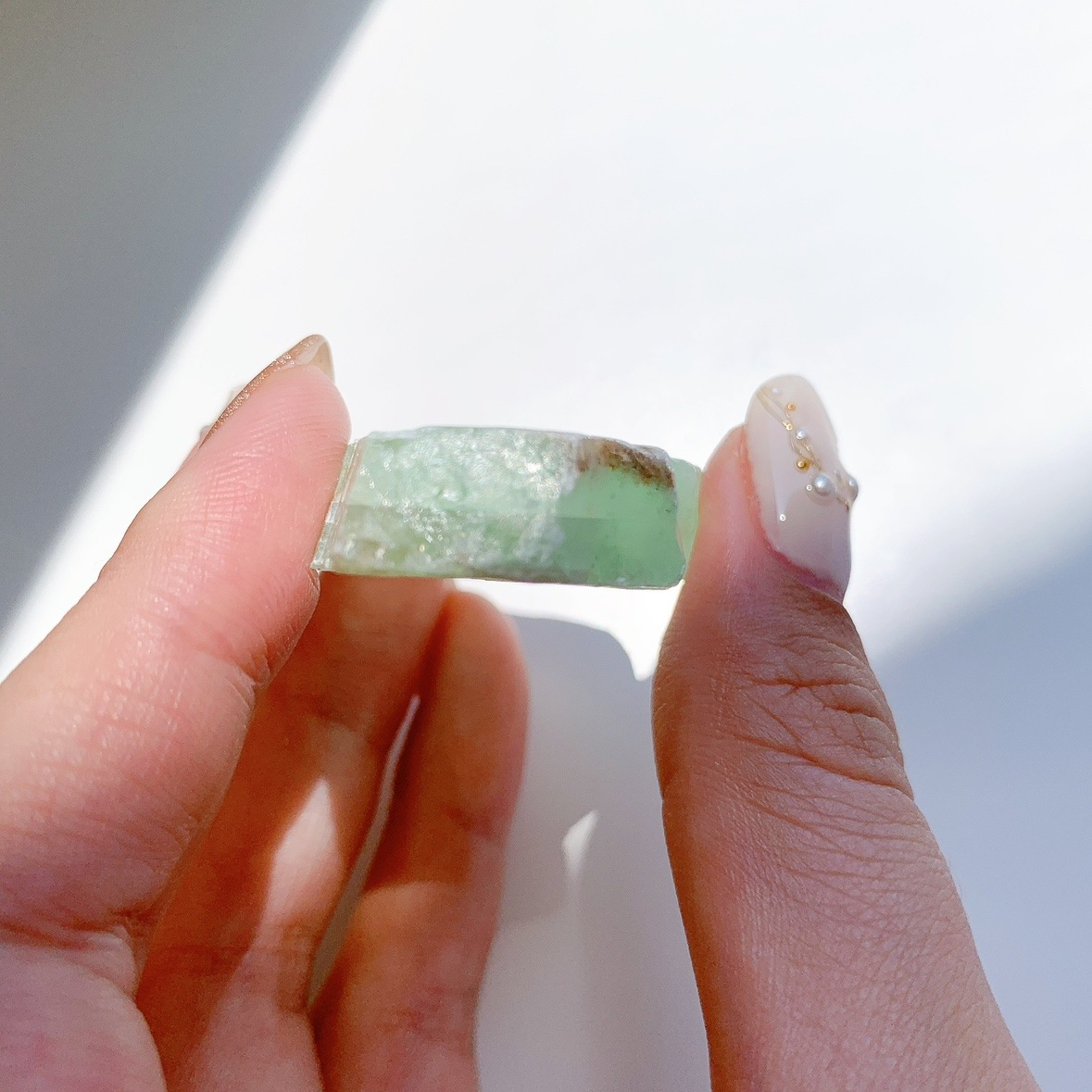 グリーンカルサイト原石ブロック | 原石 | Crystals by Purely