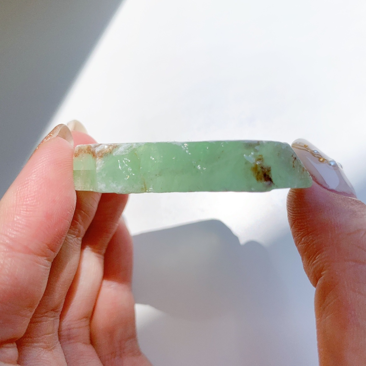 グリーンカルサイト原石ブロック | 原石 | Crystals by Purely