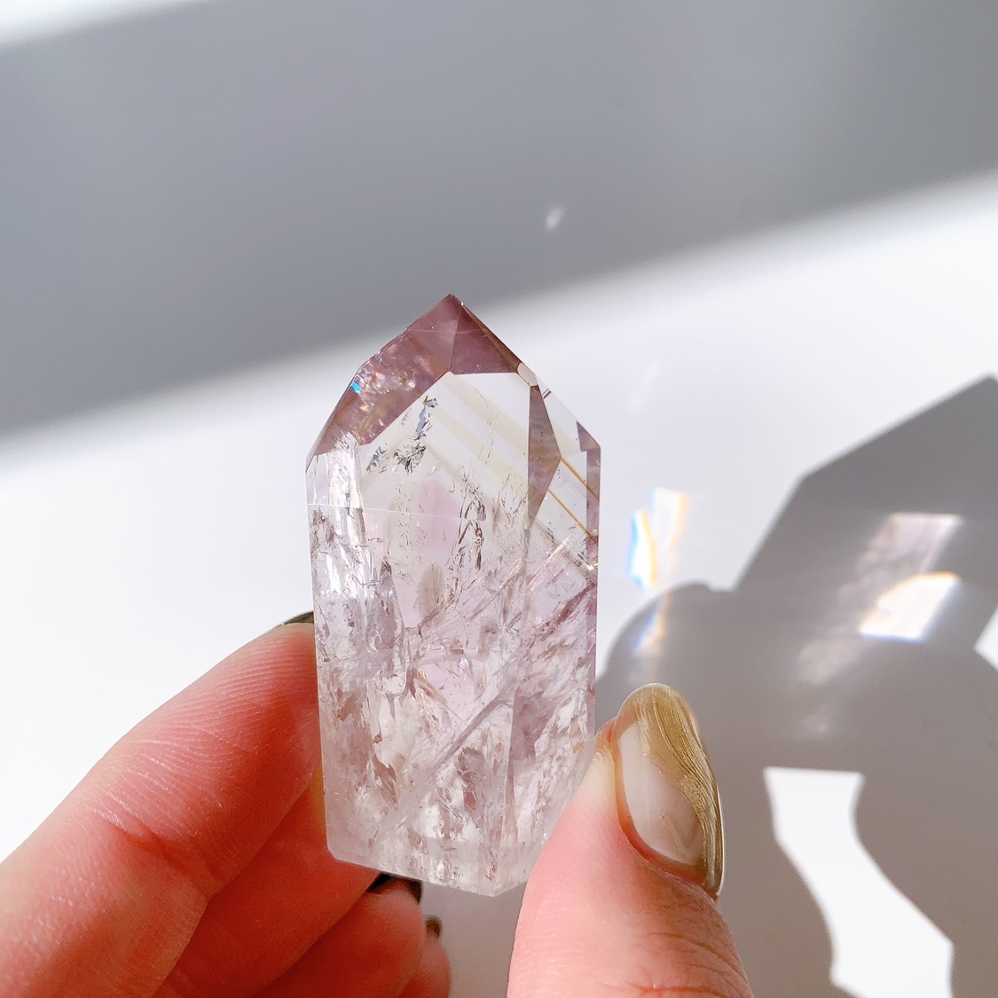 パウエライトファントムアメジスト ポイント | ポイント | Crystals by