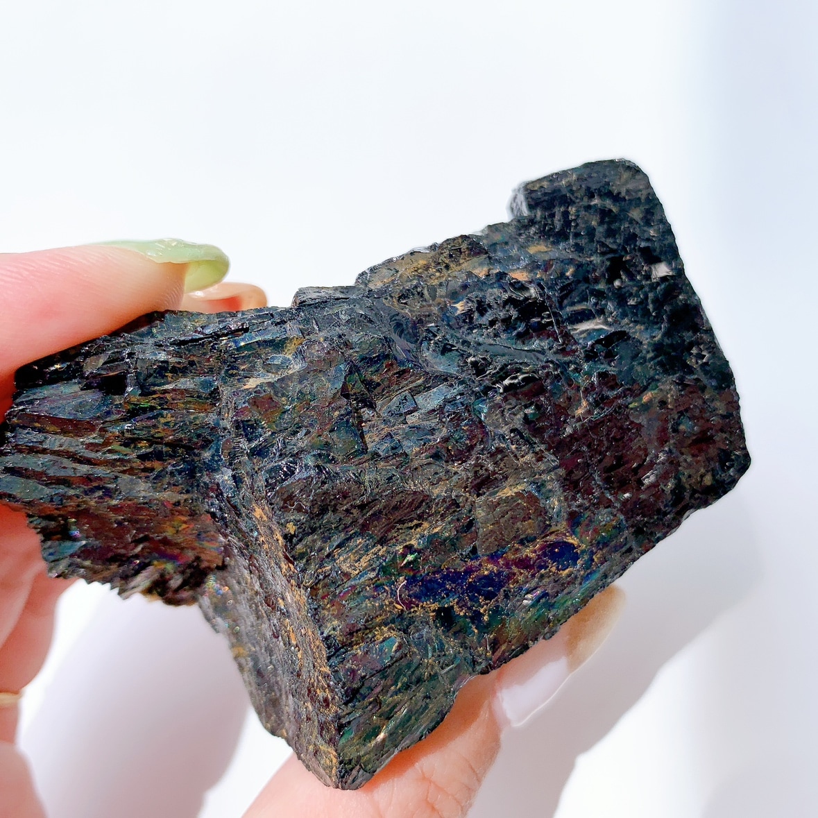 レインボーブラックトルマリン 原石 | 原石 | Crystals by Purely
