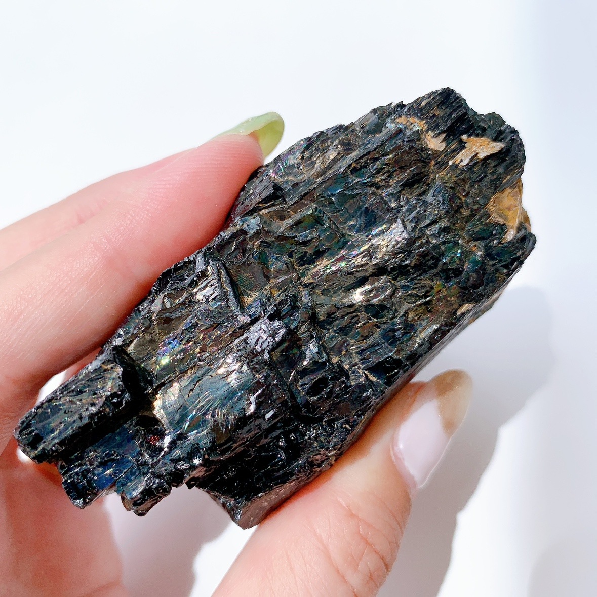 レインボーブラックトルマリン 原石 | 原石 | Crystals by Purely