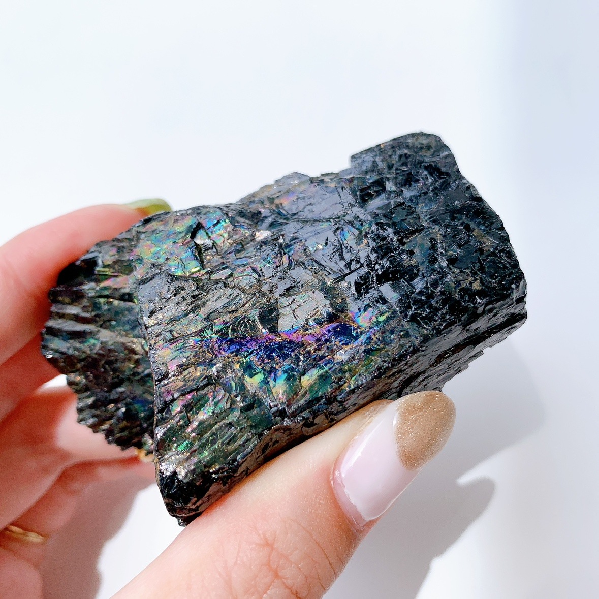 レインボーブラックトルマリン 原石 | 原石 | Crystals by Purely