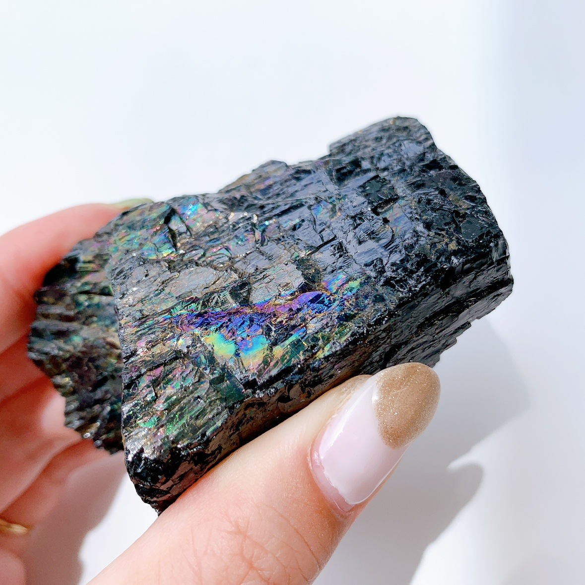 レインボーブラックトルマリン 原石 | 原石 | Crystals by Purely