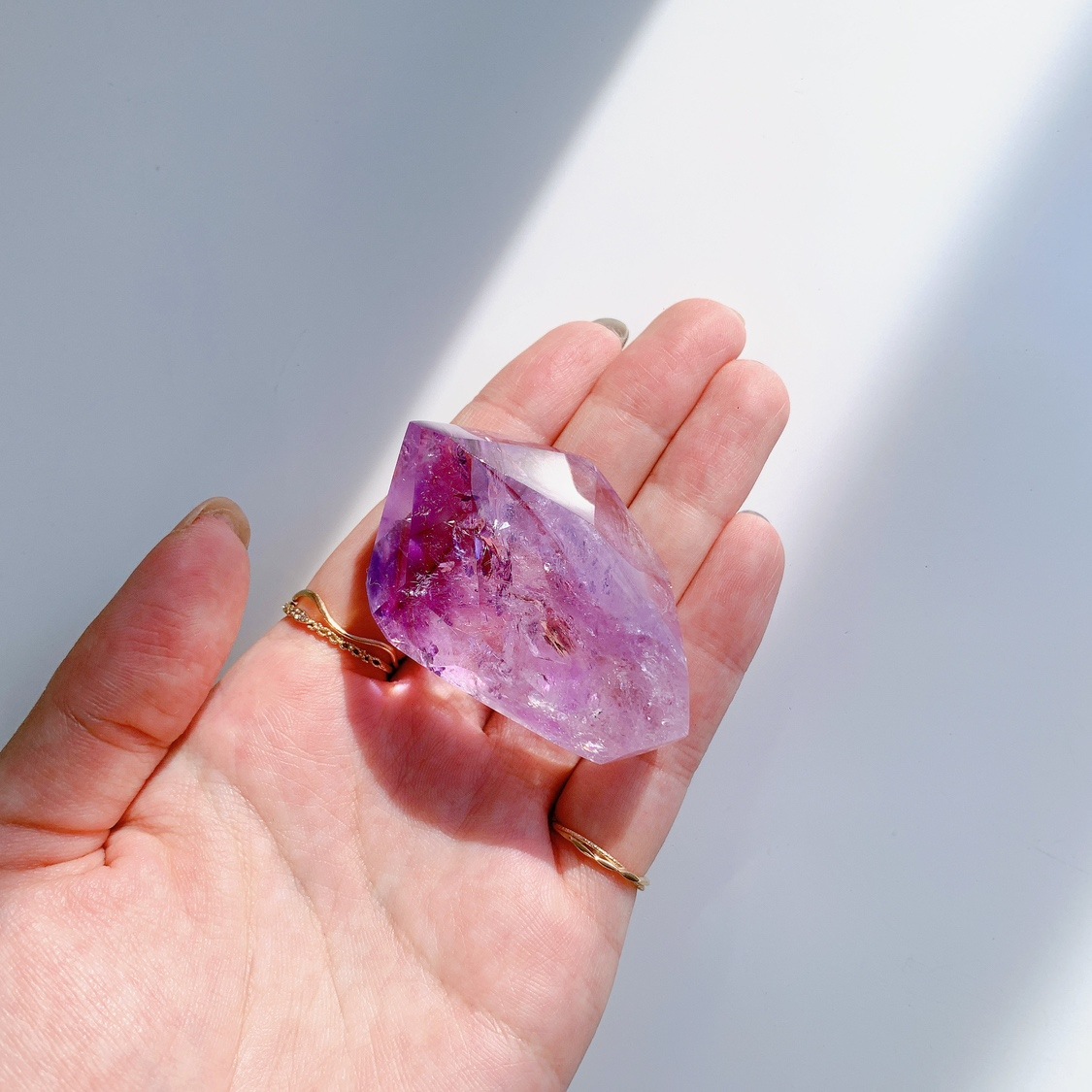 レインボーアメジスト ラフカットポリッシュ