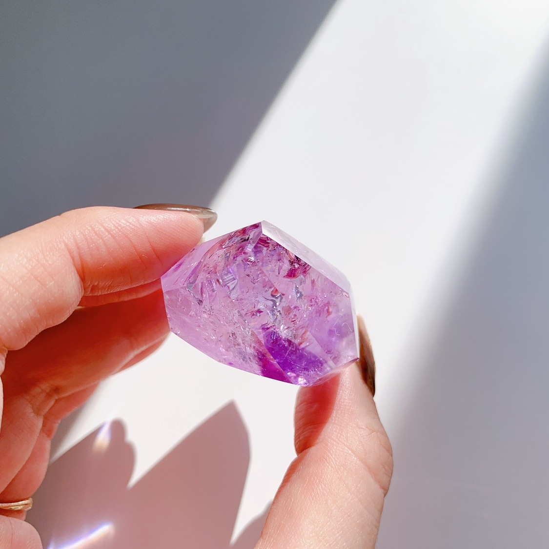 レインボーアメジスト ラフカットポリッシュ