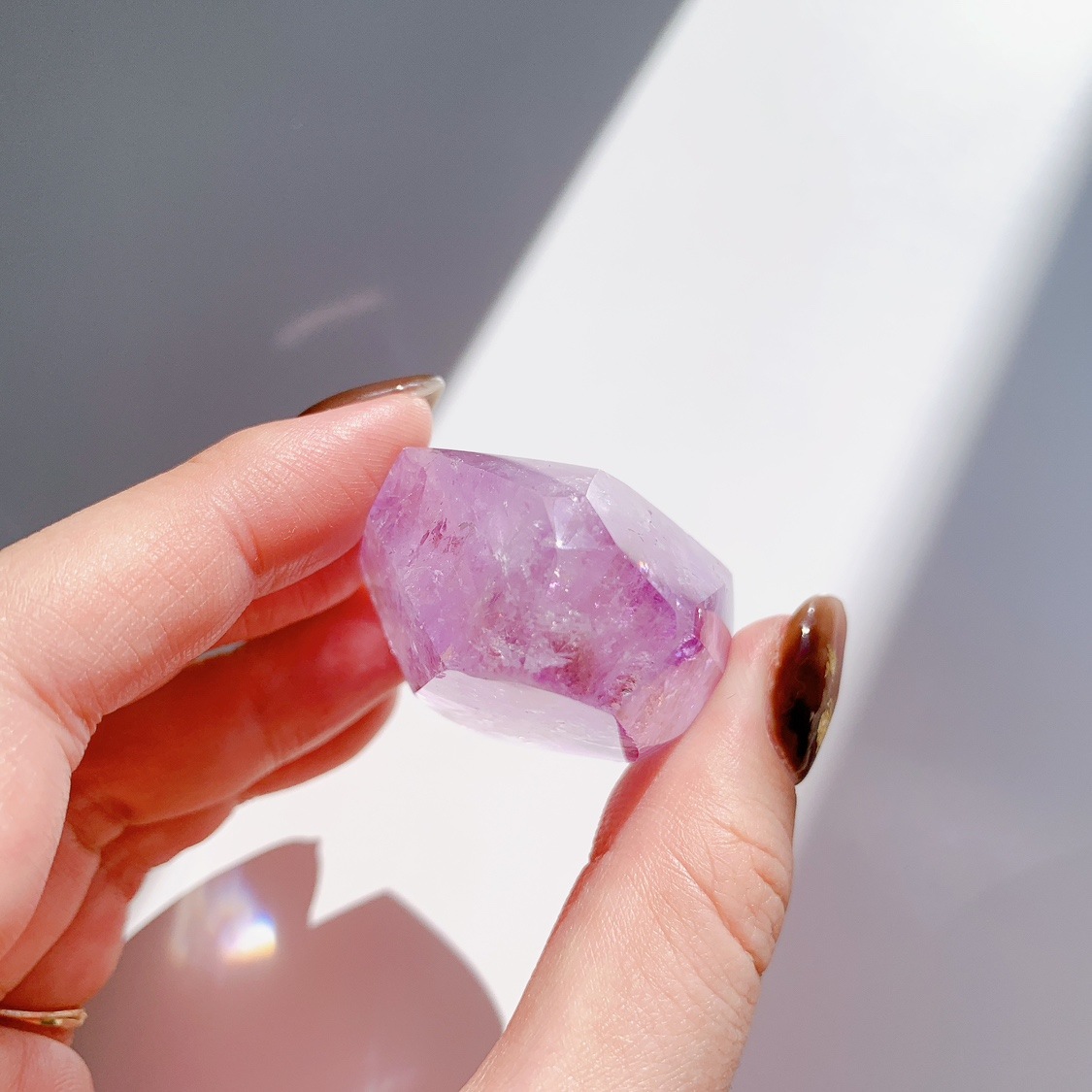 レインボーアメジスト ラフカットポリッシュ