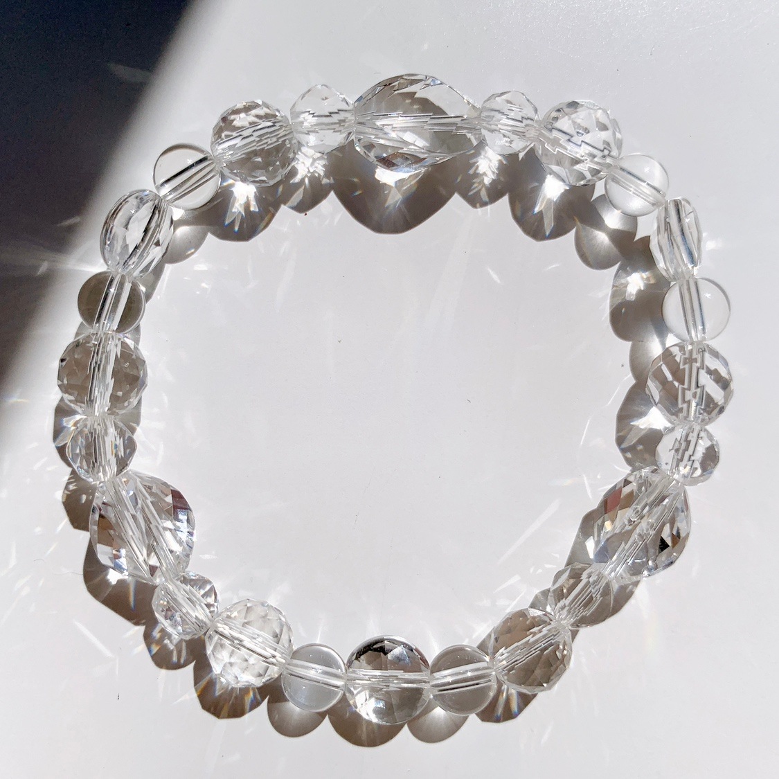 水晶 ブレスレット QVC 18K ホワイトゴールド IMG_0162_9d4f9928-c47c-48fb-