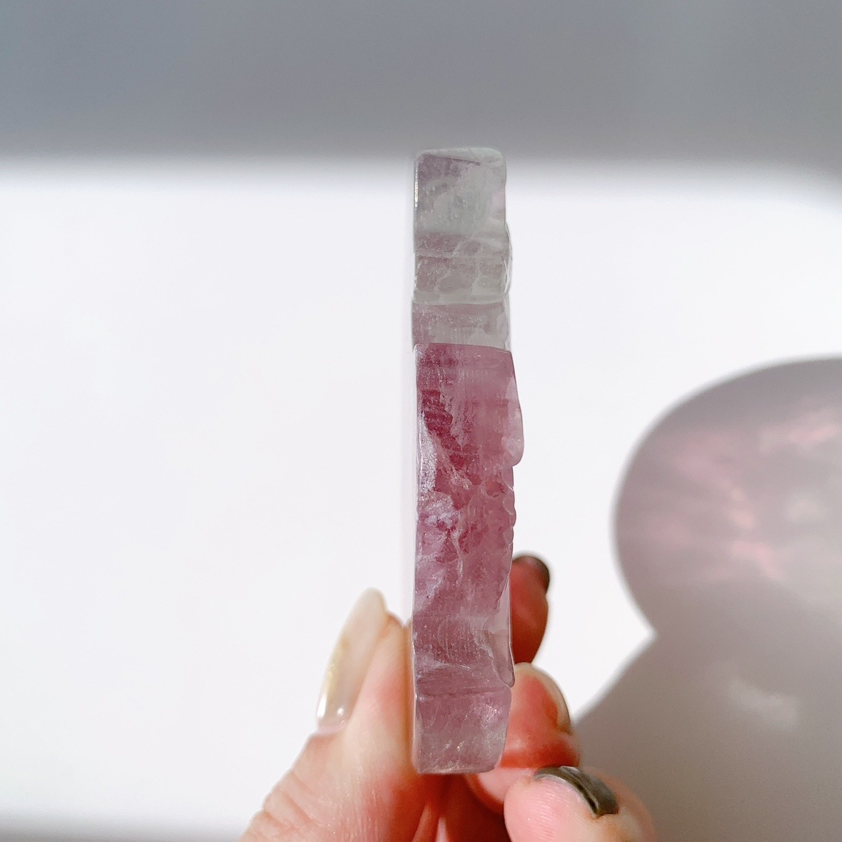 レインボーフローライト ユニコーン彫刻 | ユニコーン型 | Crystals by