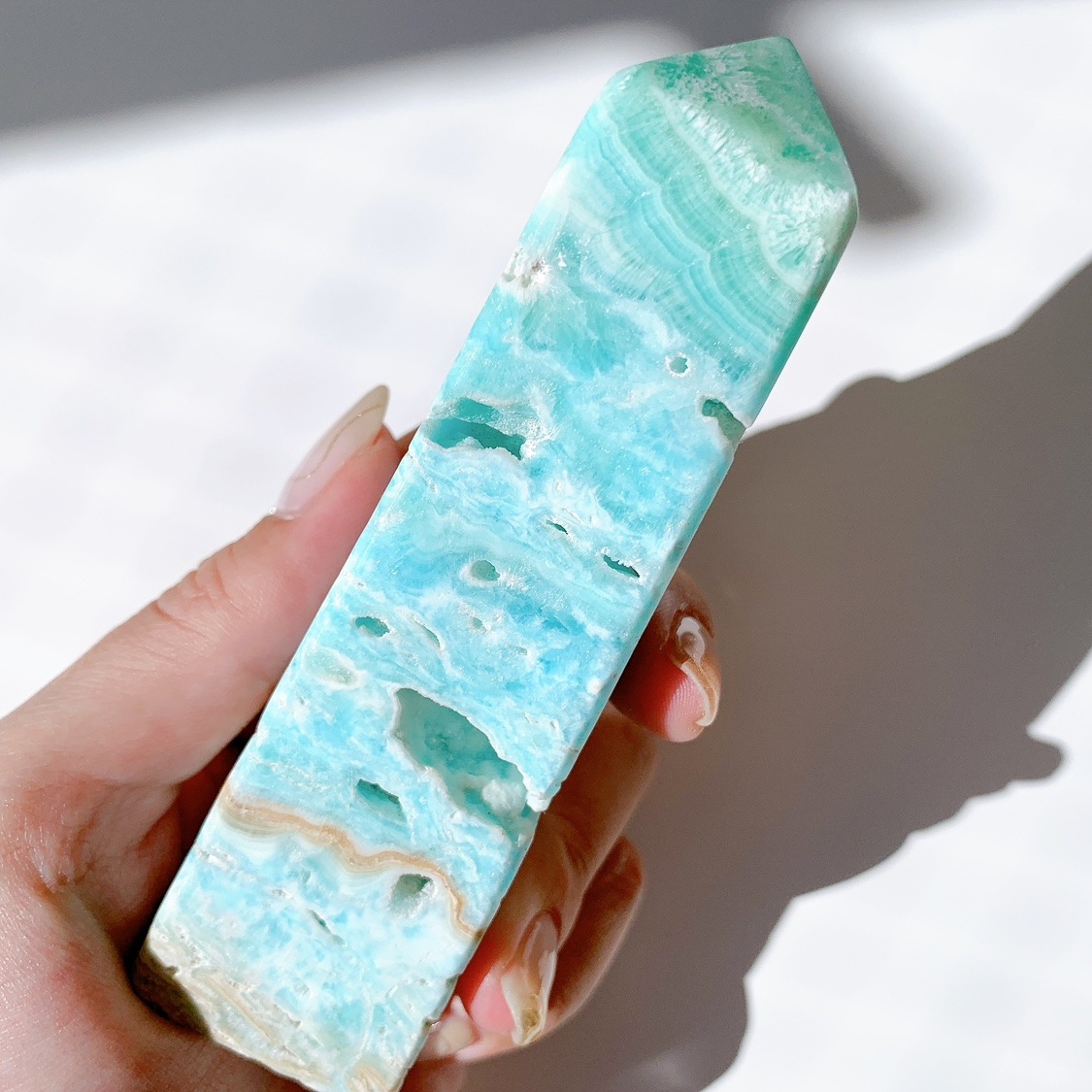 方解石 calcite カルサイト ポイント カリビアンカルサイト ポイント | ポイント | Crystals by Purely