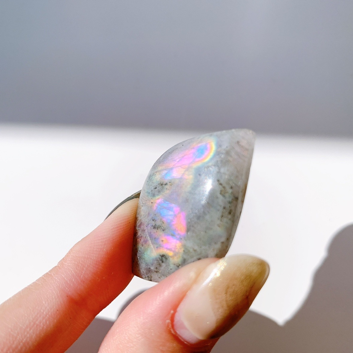 ピンクラブラドライト ポリッシュ