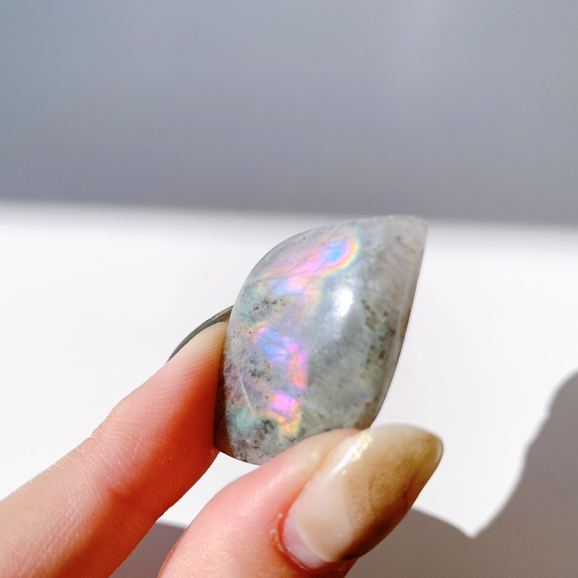 ピンクラブラドライト ポリッシュ