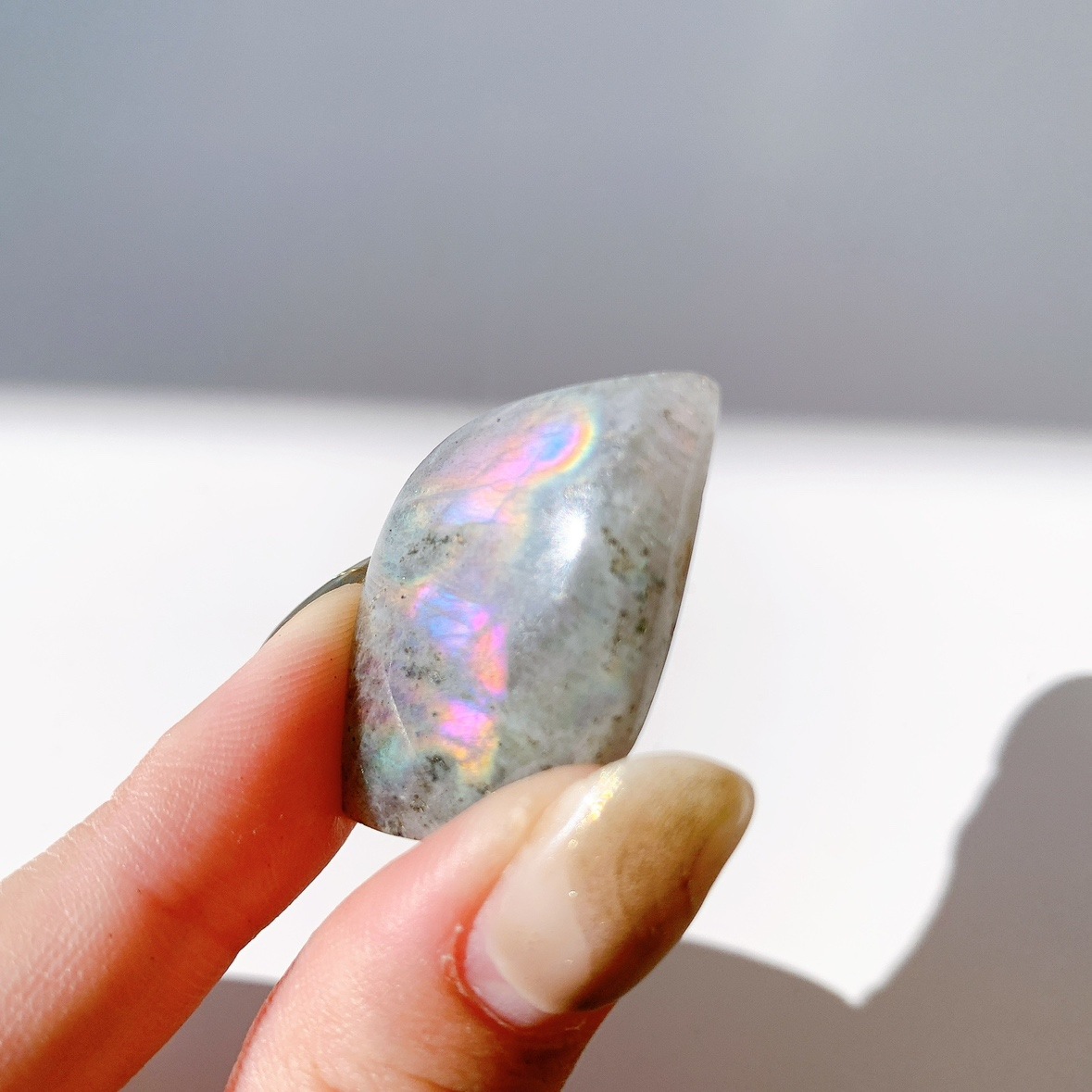 ピンクラブラドライト ポリッシュ