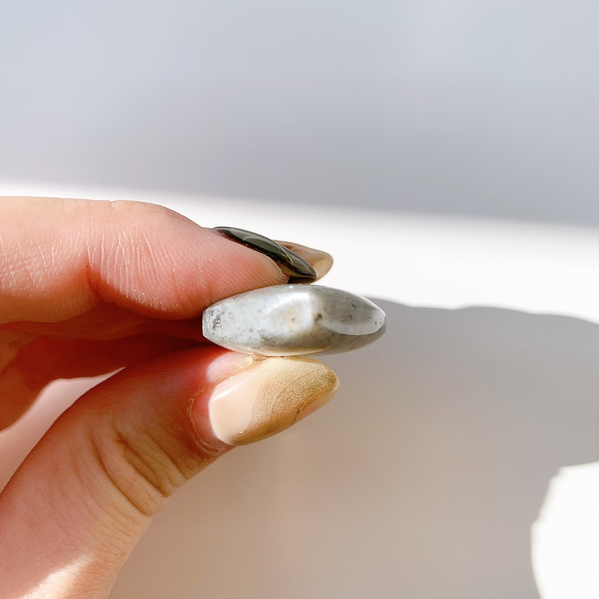 ピンクラブラドライト ポリッシュ