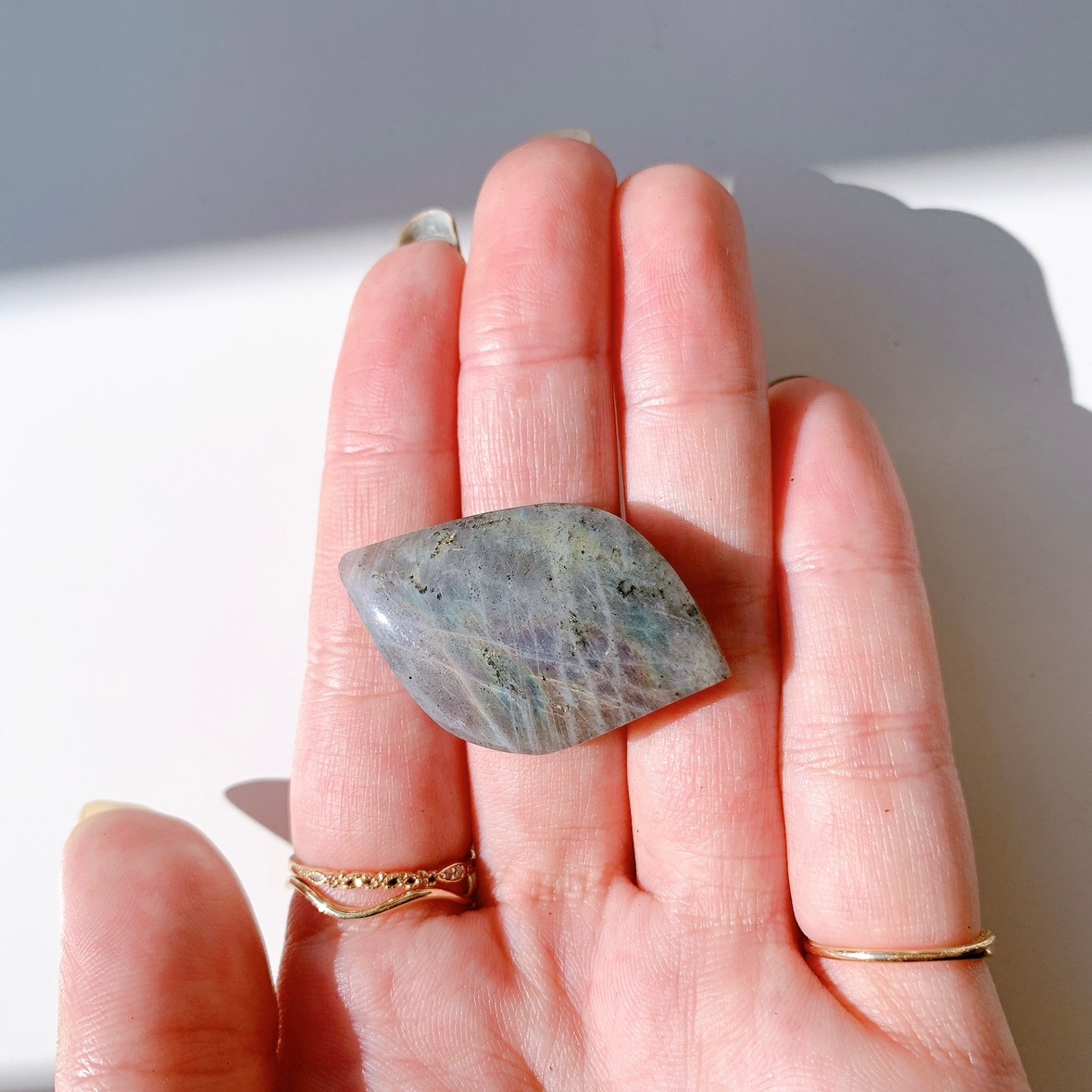 ピンクラブラドライト ポリッシュ