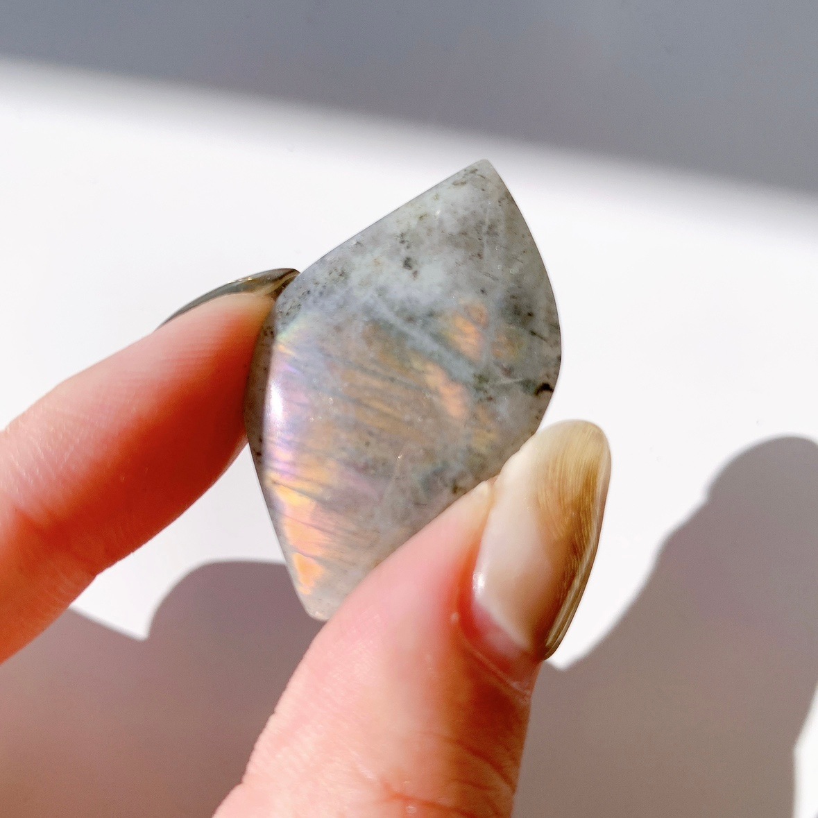 ピンクラブラドライト ポリッシュ