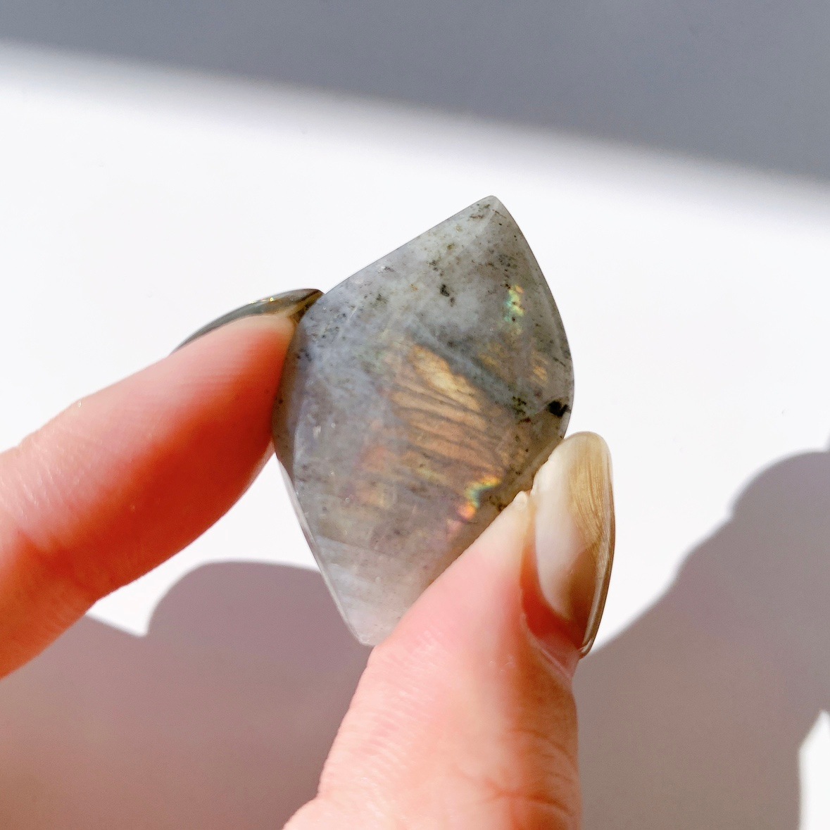 ピンクラブラドライト ポリッシュ