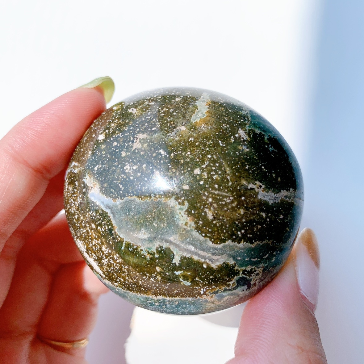 オーシャンジャスパー にぎり石