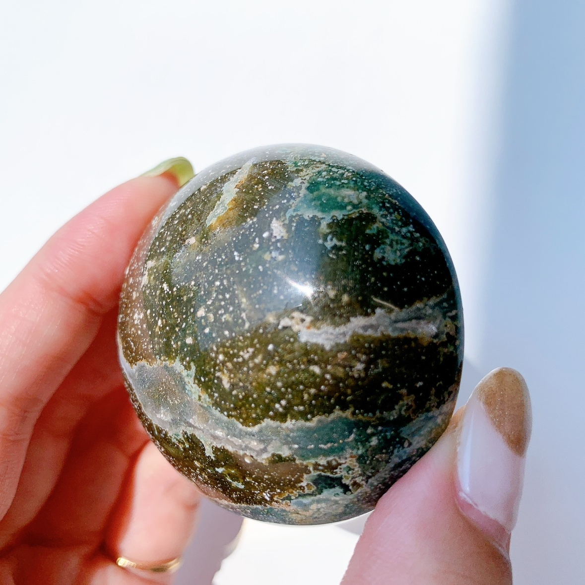 オーシャンジャスパー にぎり石