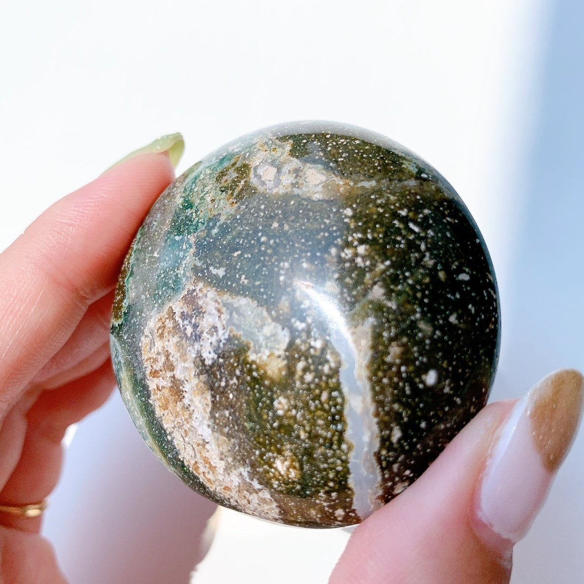 オーシャンジャスパー にぎり石