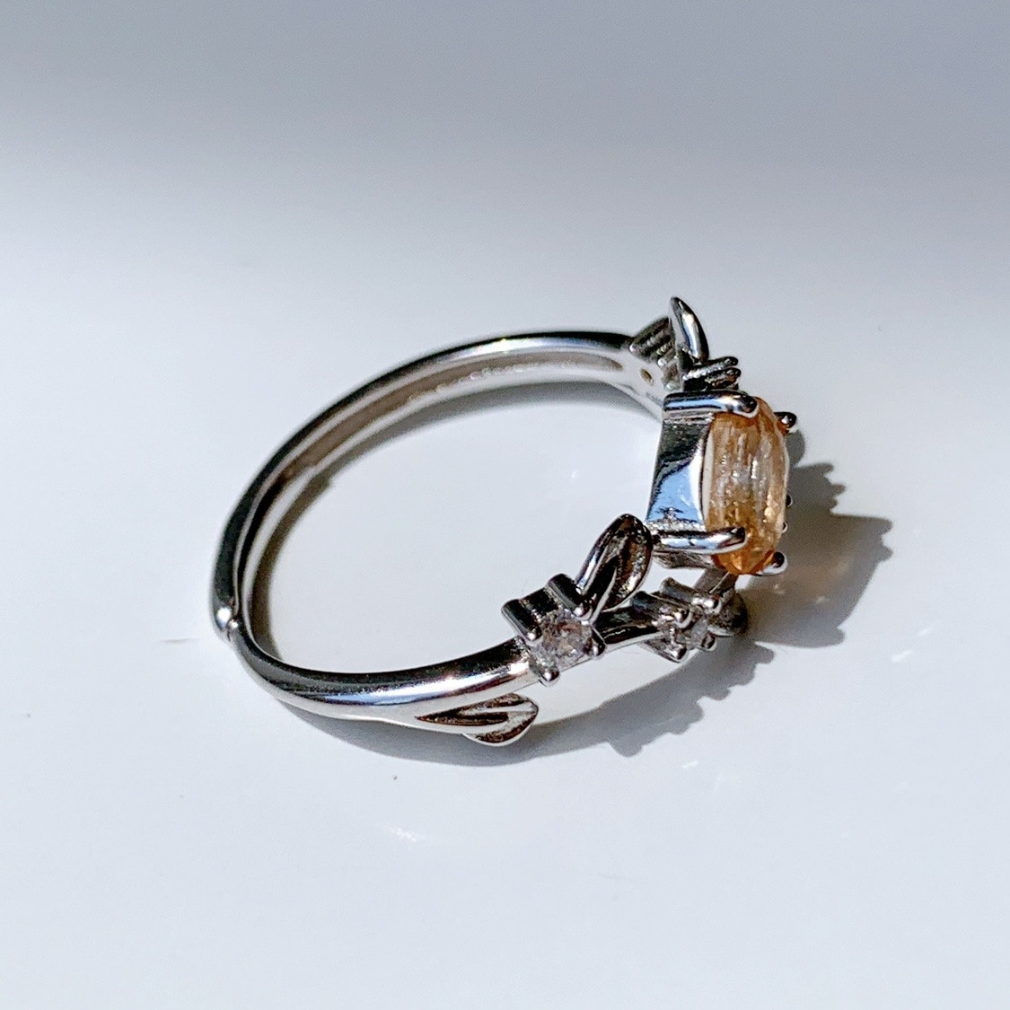 シルバーリング フリーサイズ インペリアルトパーズ