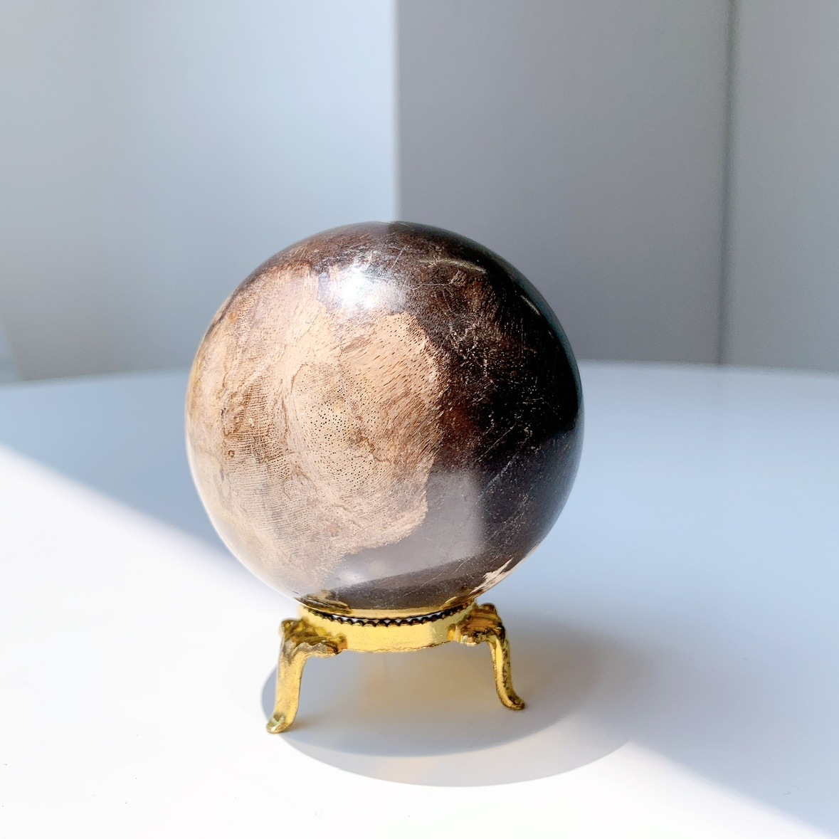 ペトリファイドウッド 丸玉 | スフィア（丸玉） | Crystals by Purely