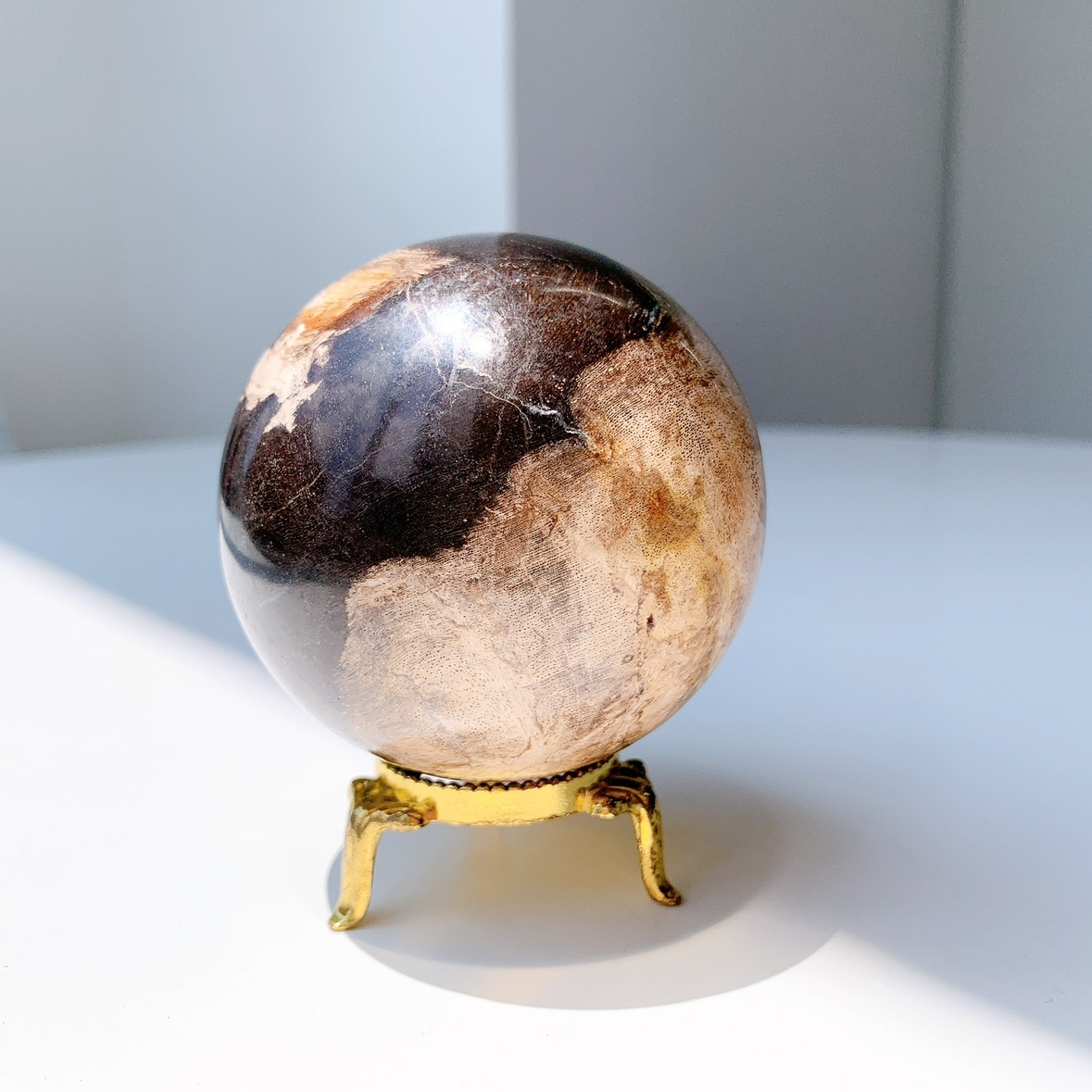 ペトリファイドウッド 丸玉 | スフィア（丸玉） | Crystals by Purely