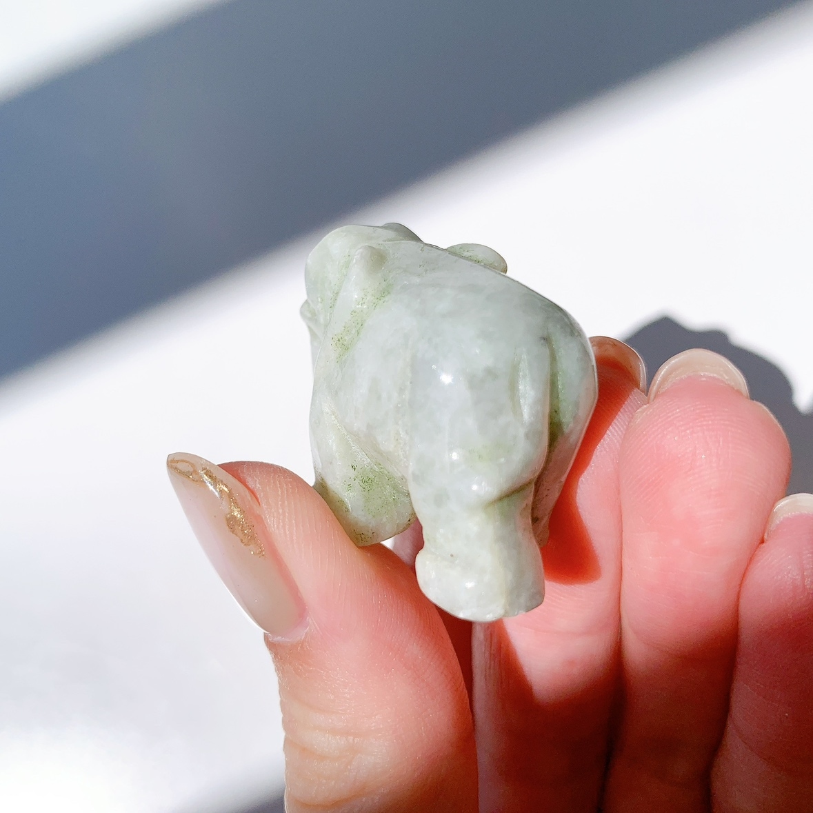 翡翠（ジェイダイト）ゾウ型