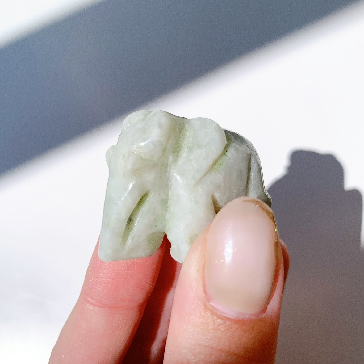 翡翠（ジェイダイト）ゾウ型