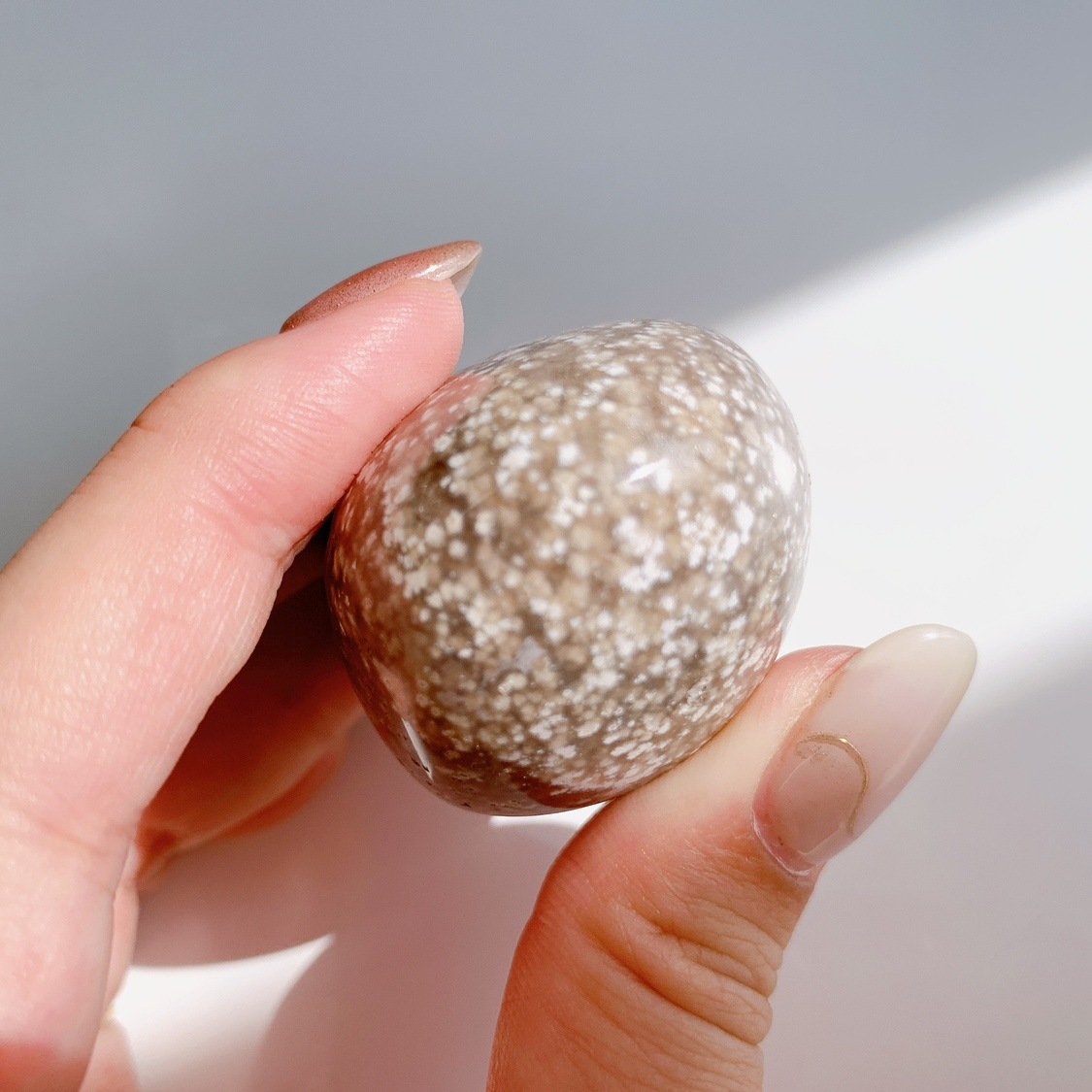 パープルピンク　オーシャンジャスパー　パーム　握り石 オーシャンジャスパー | Kamoku［カモク］インテリア天然石・鉱物の