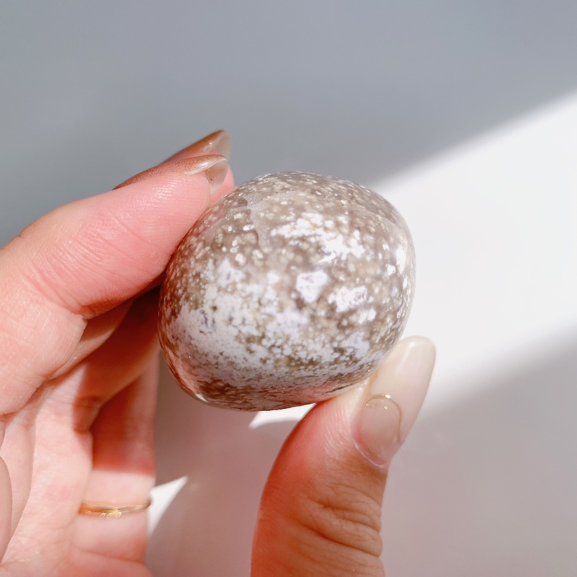 【A】レア✴︎キラキラ結晶 ☆ オーシャンジャスパー パーム ストーン（握り石） オーシャンジャスパー / パーム 握り石【B_5】 | ariife.公式