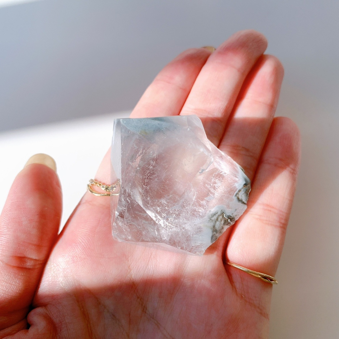 ブルーターラクォーツ ラフカットポリッシュ