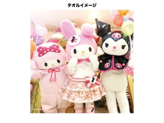 あめまろ様　推し活グッズ　ぽぽのハンドメイド 推しキャラ工房】マイメロディ 3人【ハンドタオル・キャンバス